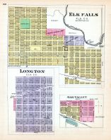 Elk Falls, Longton, Oak Valley, Kansas State Atlas 1887